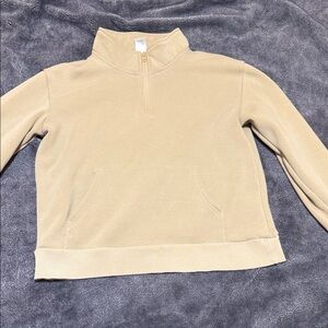 Senita Women’s size Medium Beige Quarter-Zip Pullover